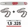 Pack 1 Guide + 2 Chaînes Tronçonneuse Oregon 325 058 | 33cm