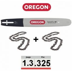 Pack Guide + 2 Chaines Tronçonneuse Oregon 325 050 TXLBK095 | 33cm