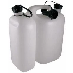 Bidon Double Réservoir Oregon Essence / Huile 5 +3 L | Blanc