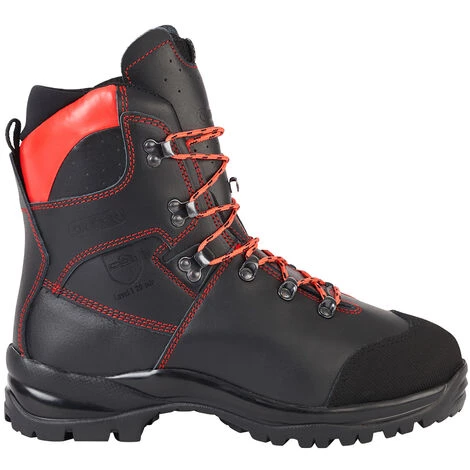 Brodequins De Protection Anti-coupures WAIPOUA OREGON, Classe 1 (20 M/s), Noir/rouge, Pointure 47 - Noir/rouge 2 Brodequins De Protection Anti-coupures WAIPOUA OREGON, Classe 1 (20 M/s), Noir/rouge, Pointure 47 - Noir/rouge – Image 2