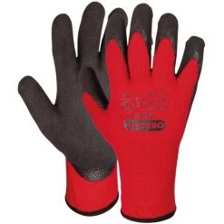 OREGON® Gants De Travail Grands Froids, Taille L=10 - Rouge/noir